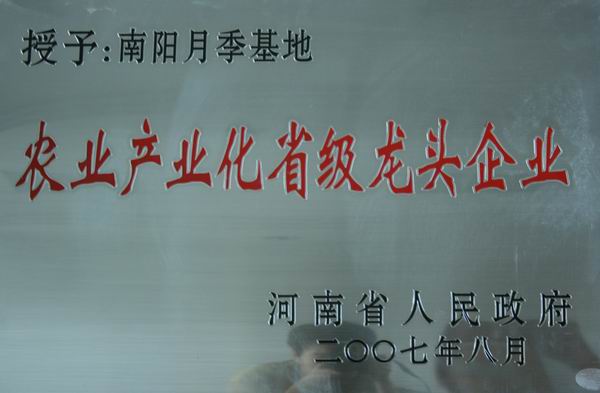 农业产业化省级龙头企业
